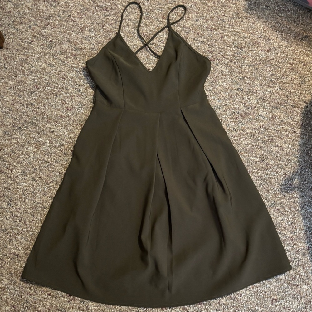 Olive Green Women's Dress